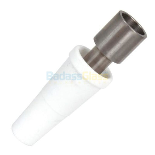 18mm Domeless Titanium Nail with Ceramic Adapter 