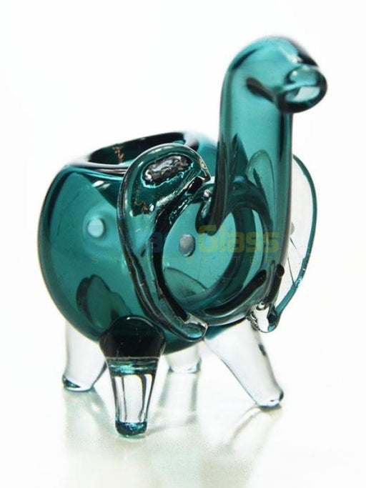 Colored Glass Elephant Hand Pipe 