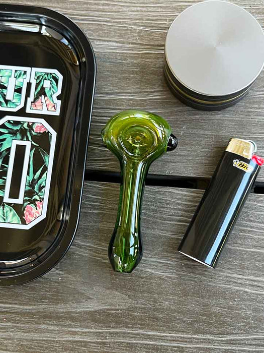 Lime Green Glass Pipe