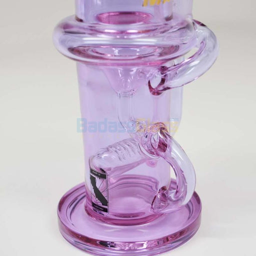 Purple Klein Recycler Waterpipe By Maverick Glass 