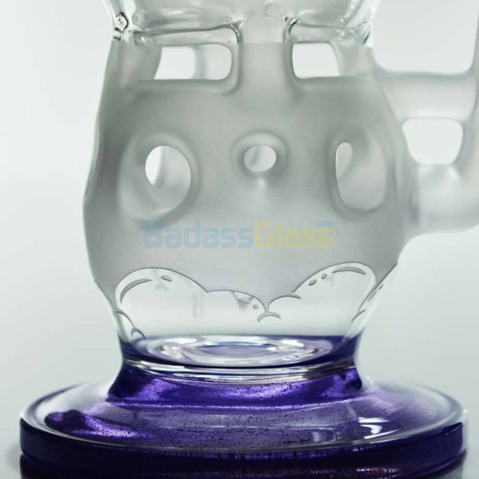 Purple Rain Cheese Bottle Recycler by High Tech Glass 