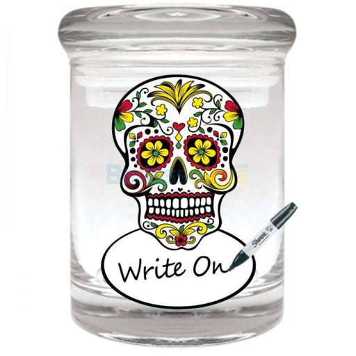 Skull Rewritable Jar for 1/8 oz 