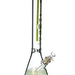 9mm Thick Beaker Bong by Diamond Glass Gold