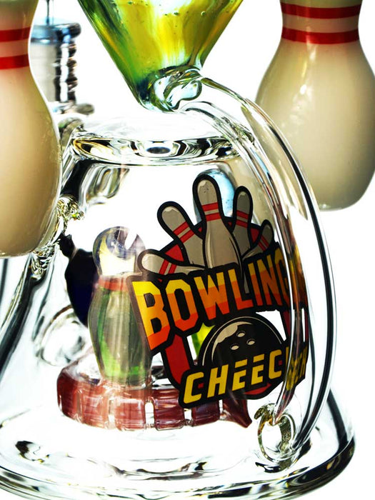 Bowling Pin Recycler Bong by Cheech Glass
