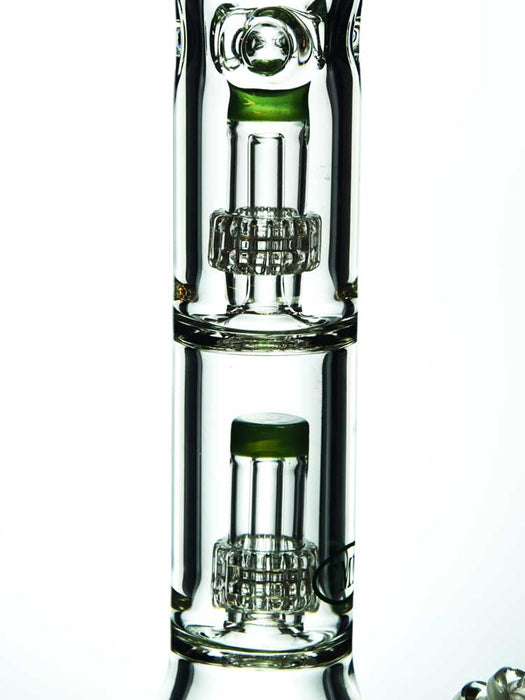 18" Double Matrix Perc Beaker Bong by Diamond