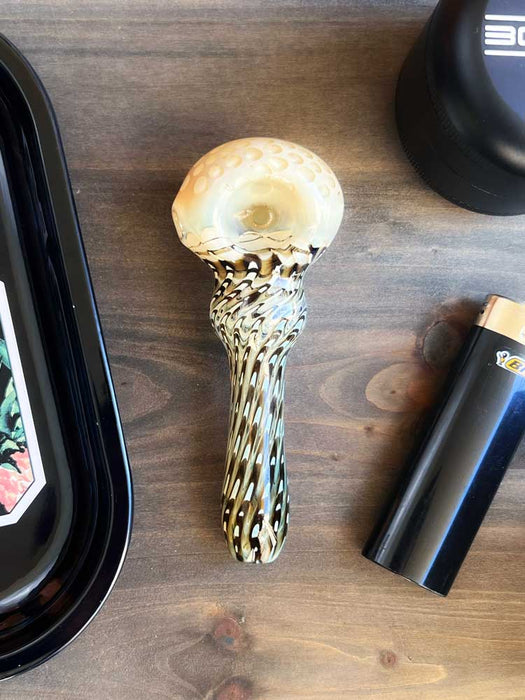 4" Ivory Glass Pipe