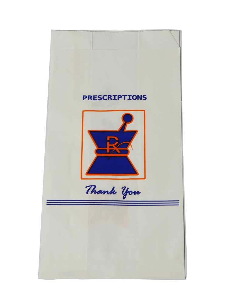 Medium RX Paper Bags for Pharmacy - Wholesale — Badass Glass