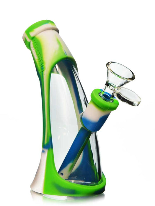 Waxmaid Mini Horn Silicone Glass Bubbler Bong