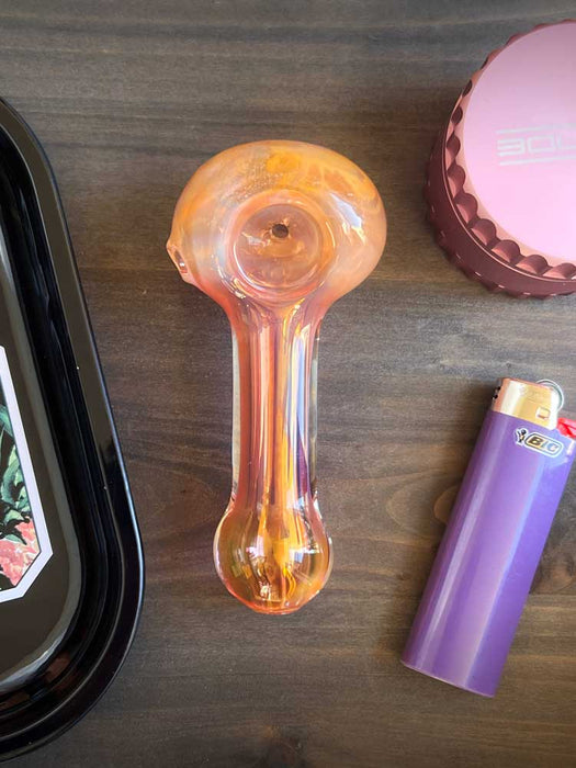 Pink Fumed Glass Pipe