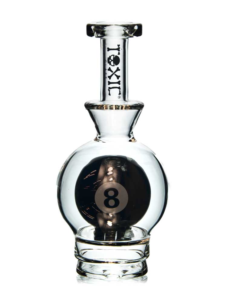 Eight Ball Puffco Peak Attachment by Toxic Glass — Badass Glass