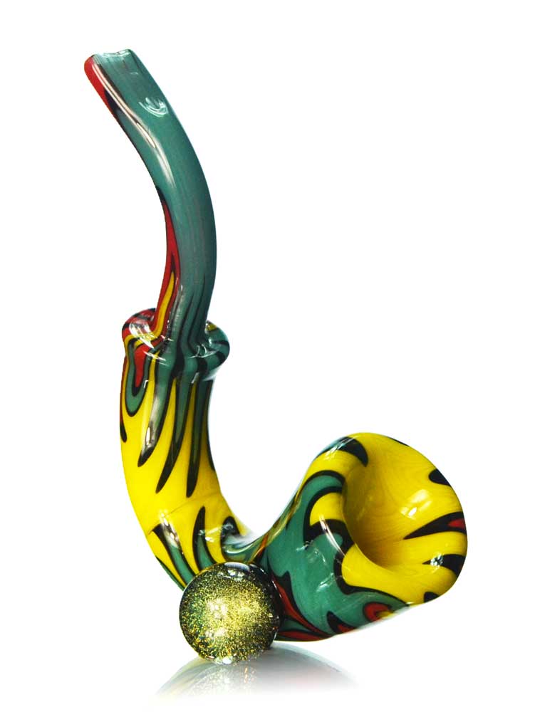 Cool Thick Glass pipe - Arctic