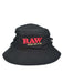 Raw smokermans bucket hat in black.
