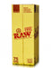 Raw Cones 75 Count Box 1 1/4 Size Organic Hemp