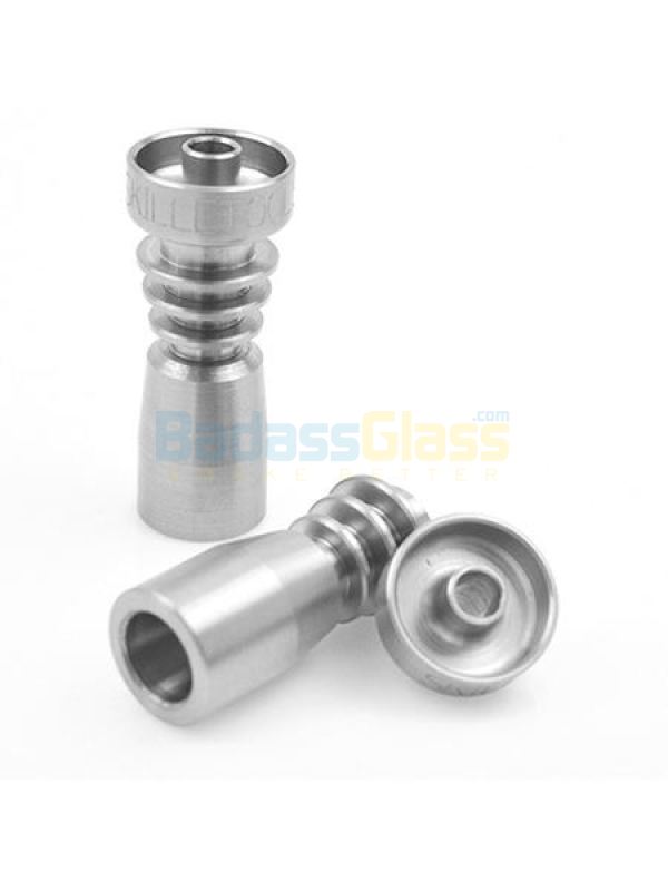 US Made) Male/Female Multi Size Domeless Titanium Nail with Cap - BS393