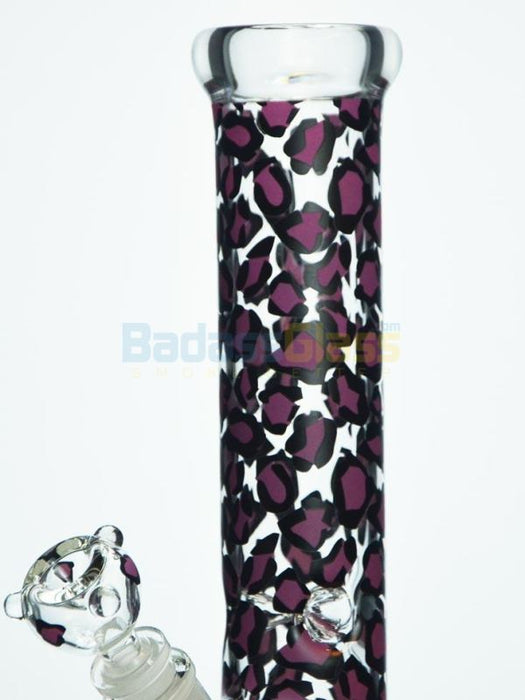 15” Leopard Bong by EASY Glass 