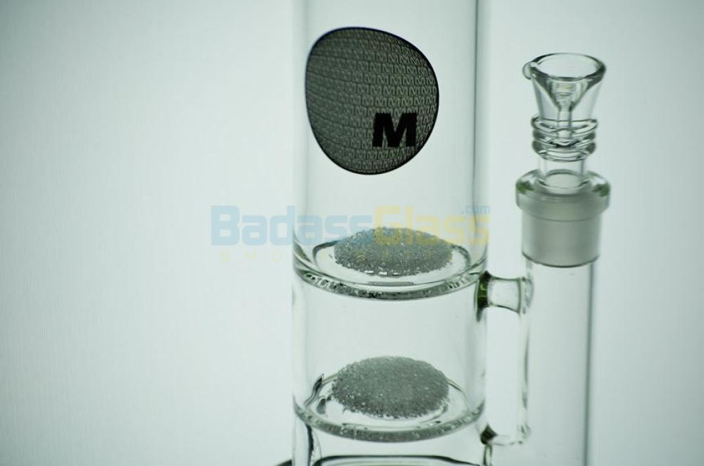14" Double Fritted Disc Waterpipe by Maverick 