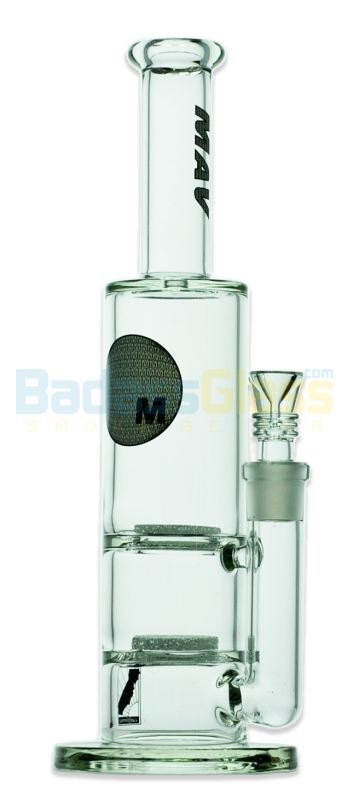 14" Double Fritted Disc Waterpipe by Maverick 