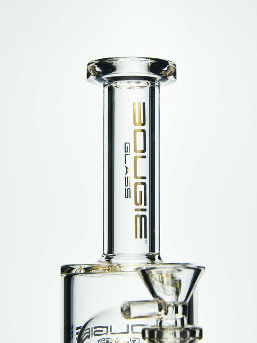 Flared Mouthpiece with Gold Bougie Glass Logo on Neck