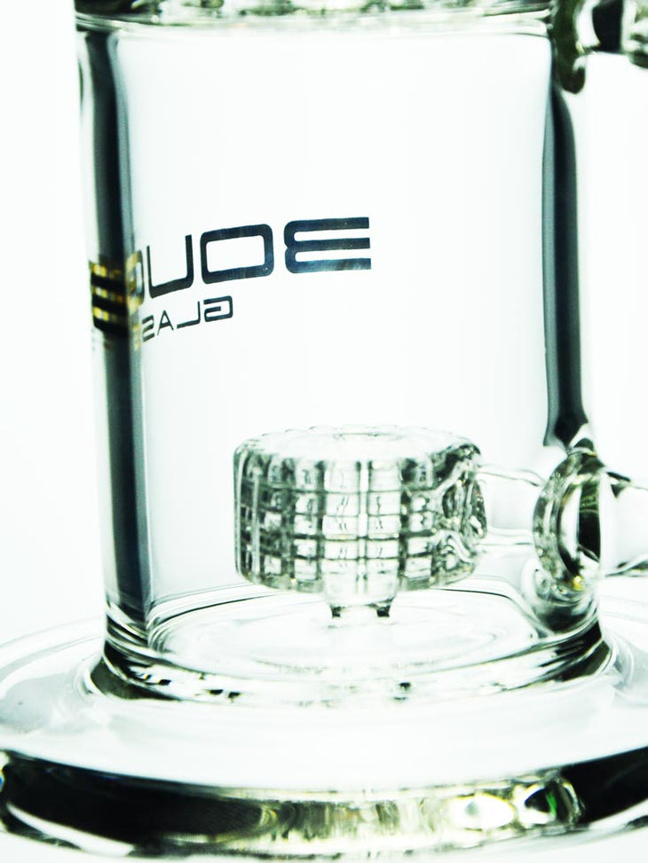 Matrix Double Perc Bong by Bougie Glass — Badass Glass