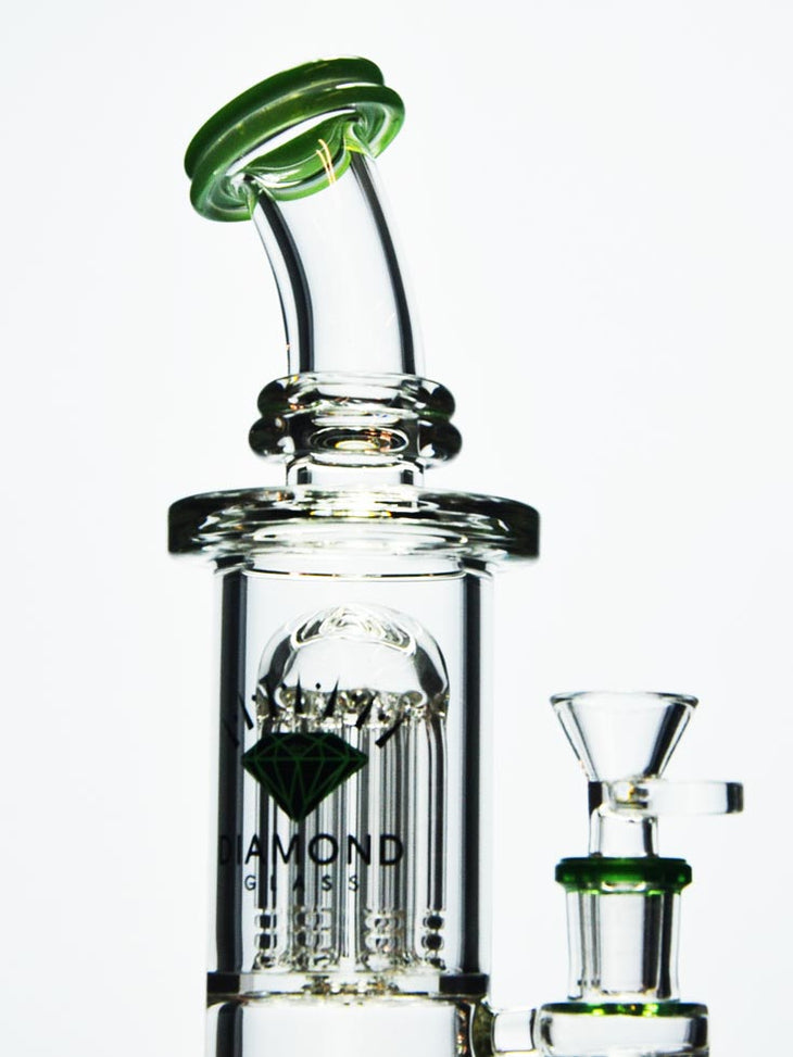 Best Double Perc Dab Rig by Diamond at — Badass Glass