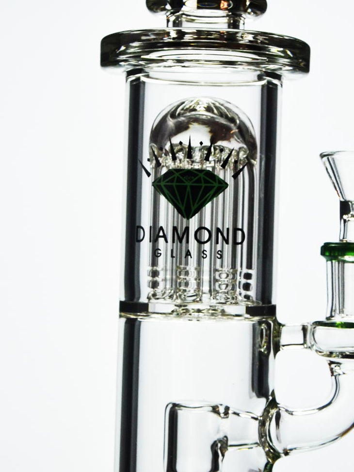 Best Double Perc Dab Rig by Diamond at — Badass Glass
