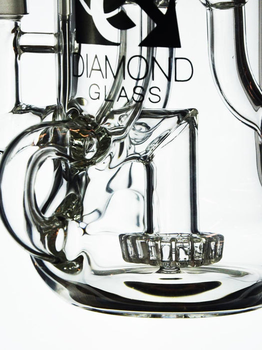 Triple Incycler Dab Rig by Diamond Glass 