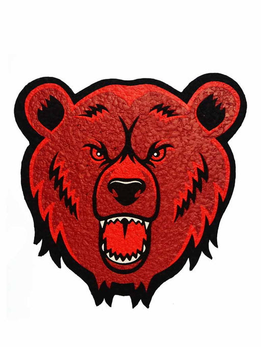 Bear Quartz mood mat in red.