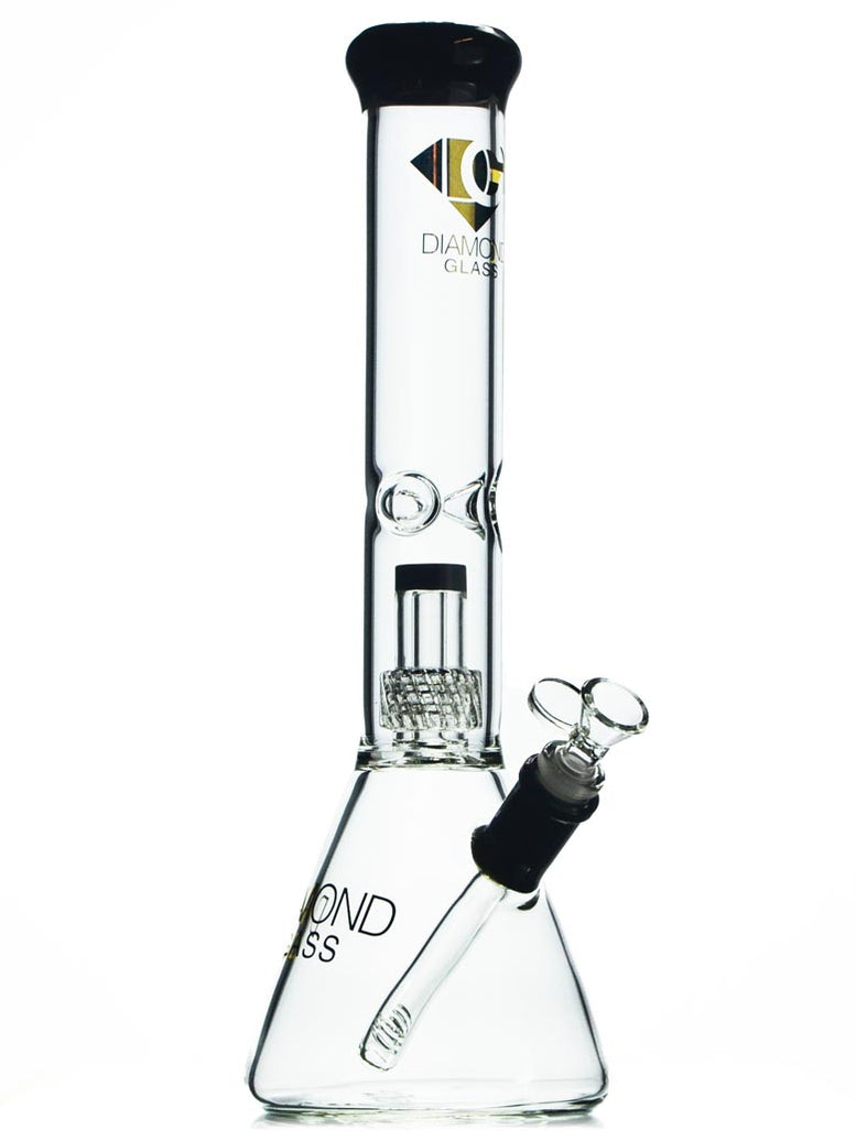 7mm Thick Beaker Bong with Matrix Perc — Badass Glass