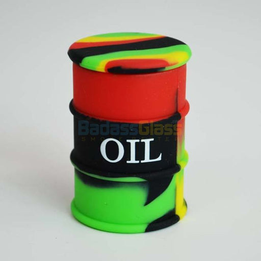 Black Rasta Oil Drum Wax Container 