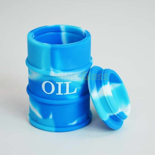 Blue Oil Drum Wax Container 