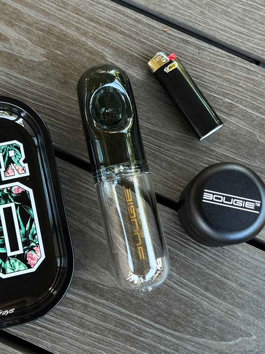 Pill Steamroller Pipe by Bougie Glass
