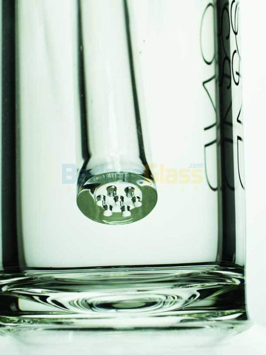 Clear Circ Straight Shot Waterpipe by Diamond Glass 