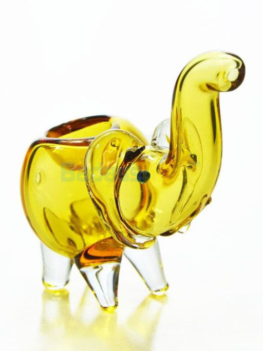 Colored Glass Elephant Hand Pipe 