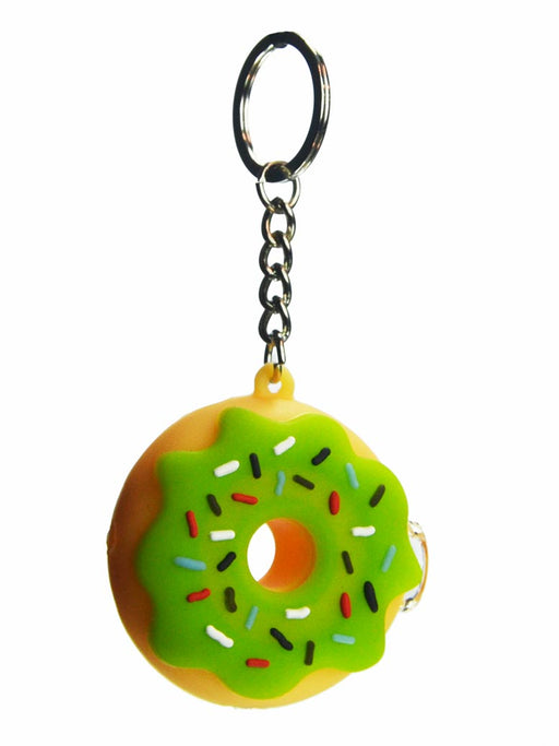 Silicone Donut Pipe Keychain 