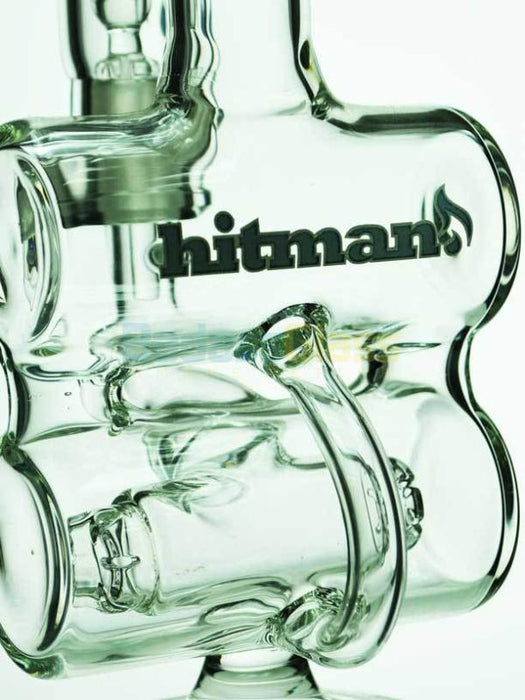 Hitman Glass Rig Rags Hitman Double Barrel Recycler — Badass Glass
