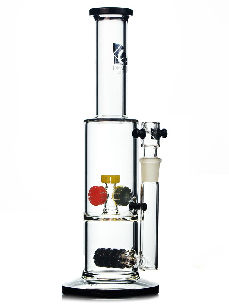 gear bongs Double Gears Waterpipe by Diamond — Badass Glass