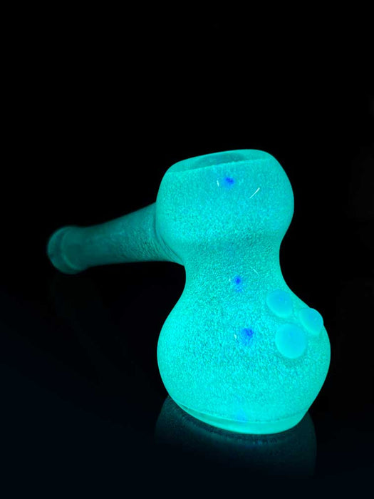 Hammer Bubbler Pipe - Glows In The Dark