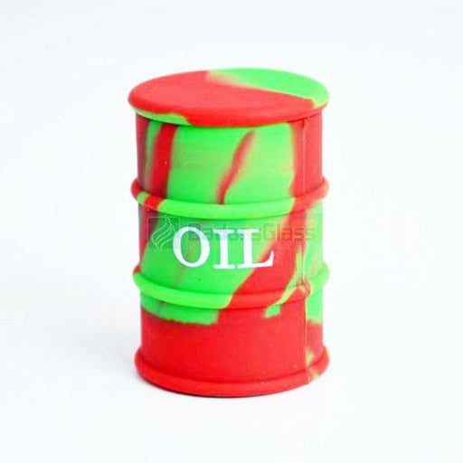 Green & Red Oil Drum Wax Container 