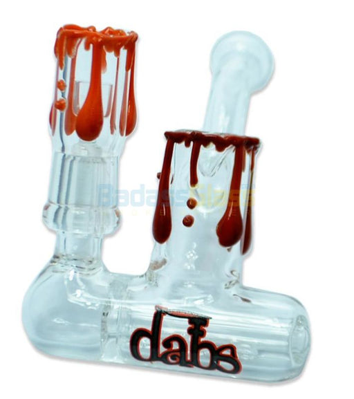 Lay Down Inline Dab Rig with Drips 