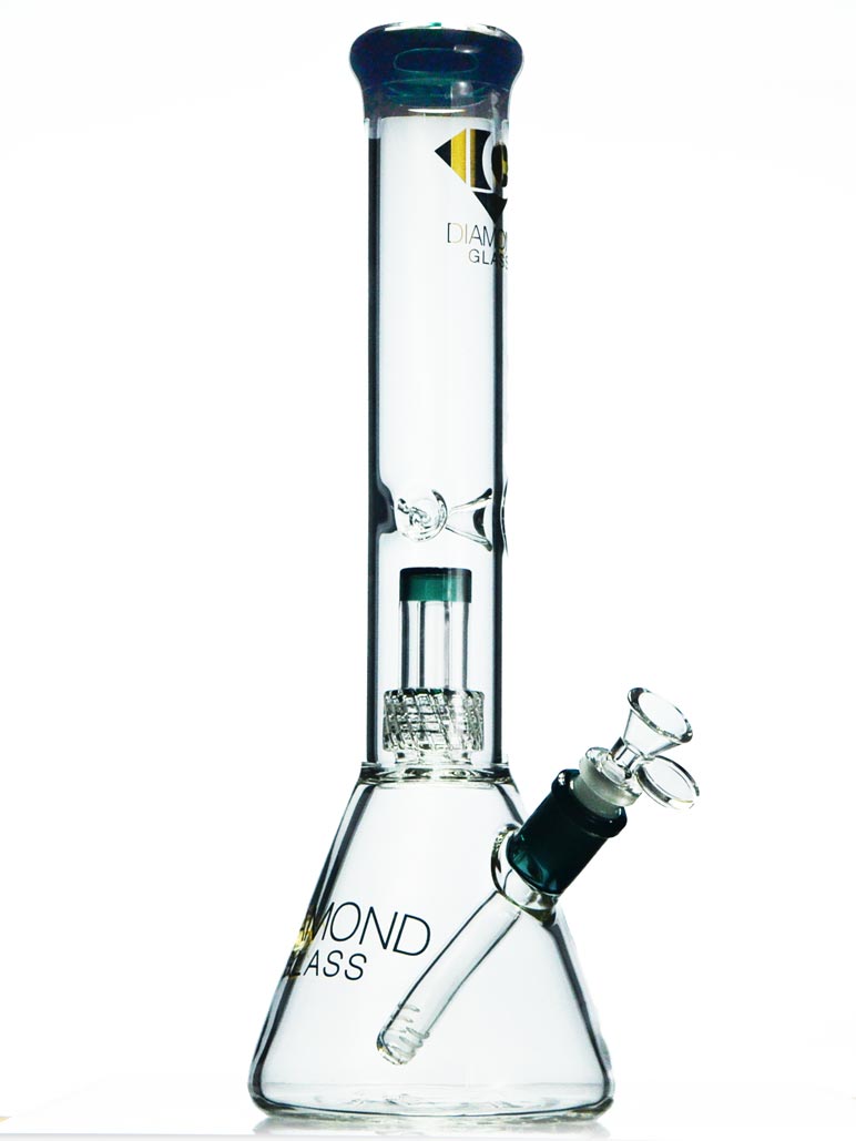 7mm Thick Beaker Bong with Matrix Perc — Badass Glass