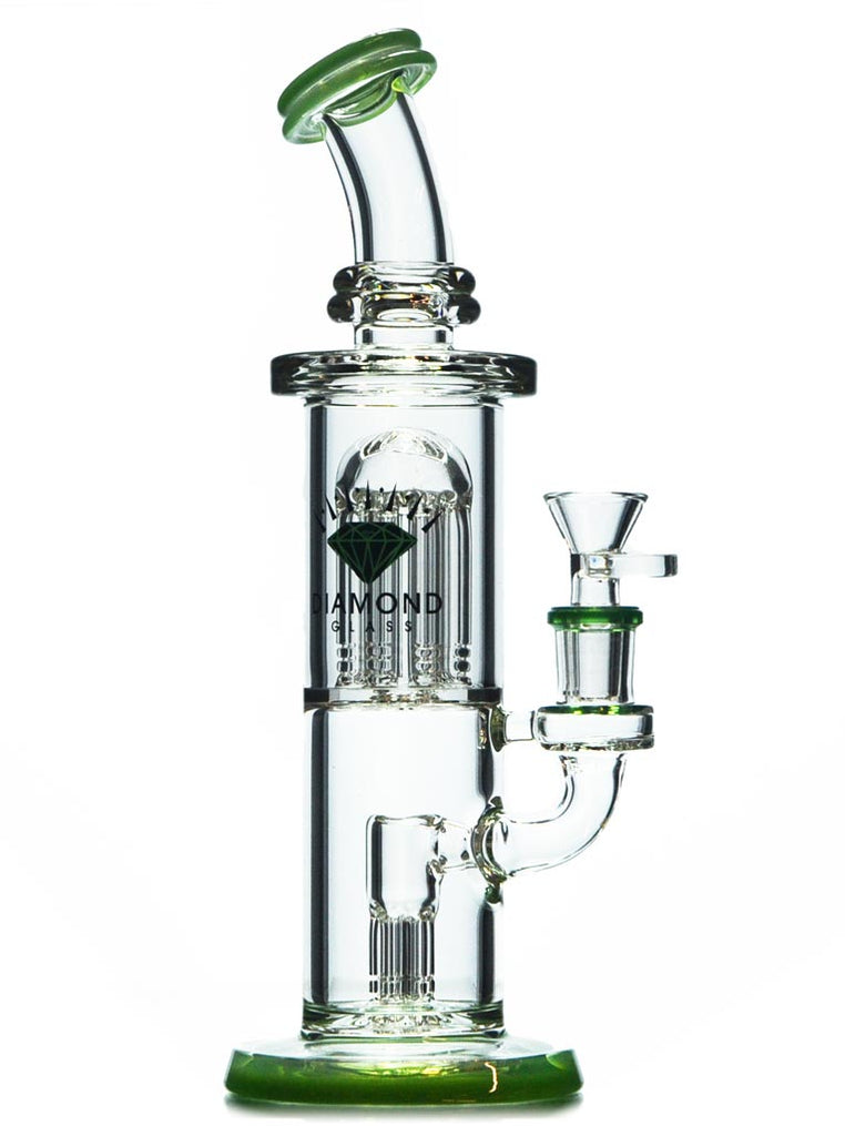 Best Double Perc Dab Rig by Diamond at — Badass Glass