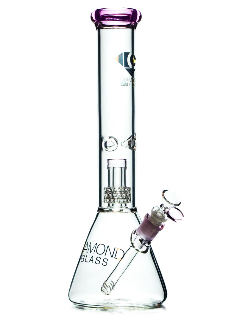 7mm Thick Beaker Bong with Matrix Perc — Badass Glass