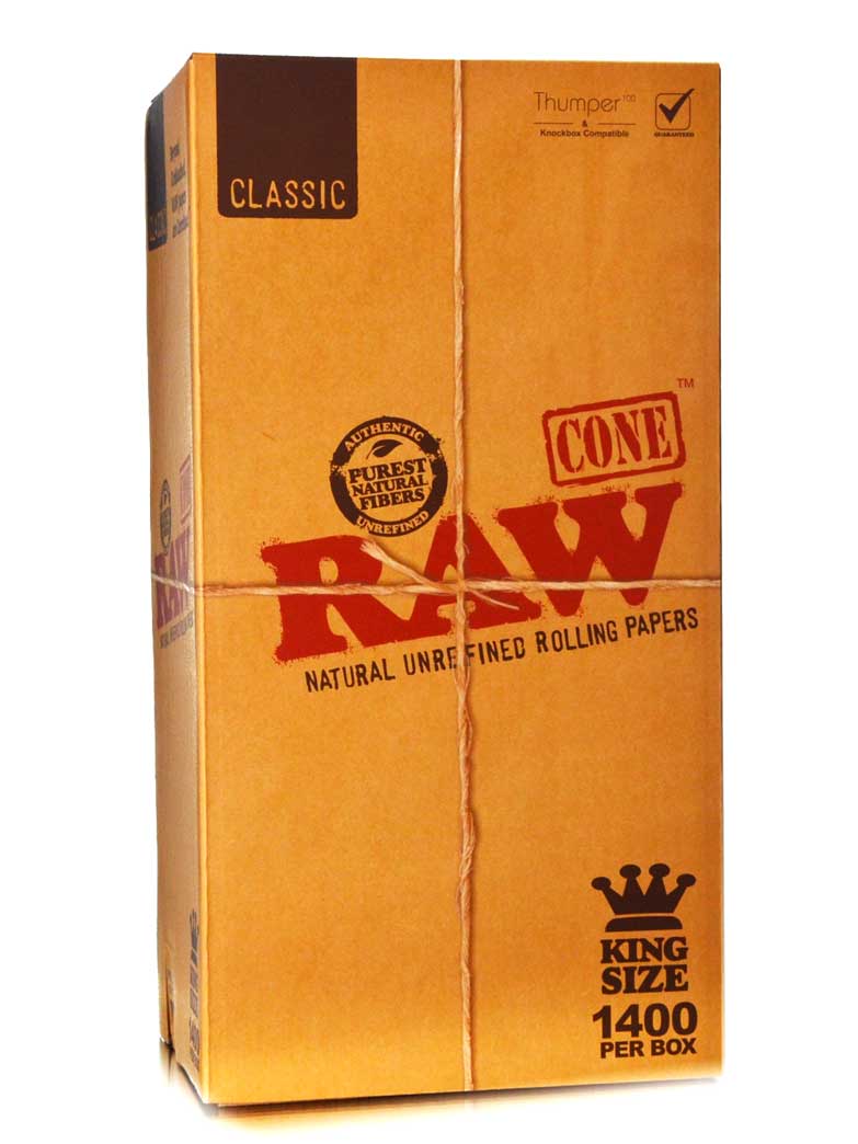 RAW King Size Cones 1400 Bulk Pack — Badass Glass
