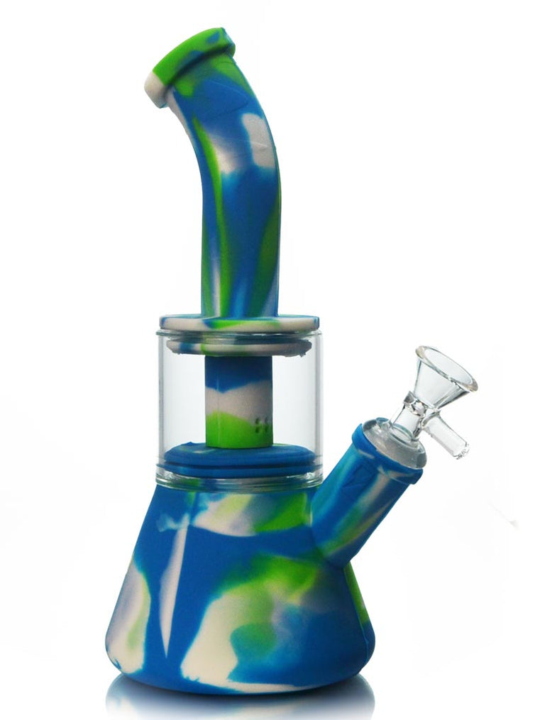 Silicone Dab Rig with Perc — Badass Glass