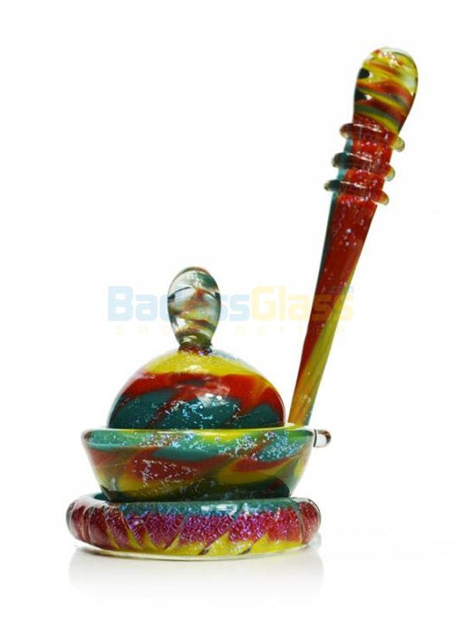 Sparkly Sunburst Dish and Dabber set by Empire 