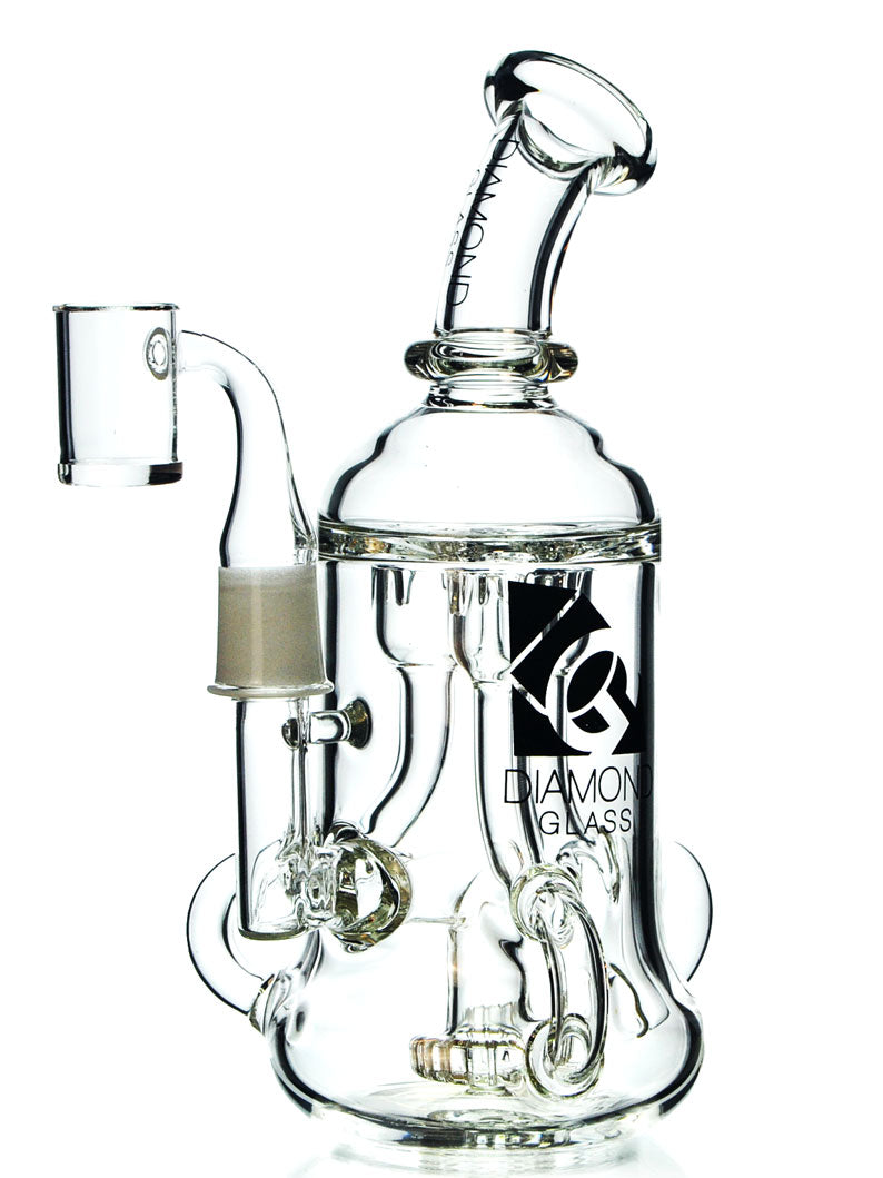 Diamond Glass Triple Incycler: A Masterpiece — Badass Glass